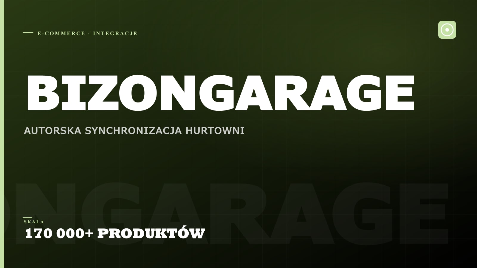 BizonGarage — sklep z 170 000 produktami i autorska synchronizacja z hurtownią
